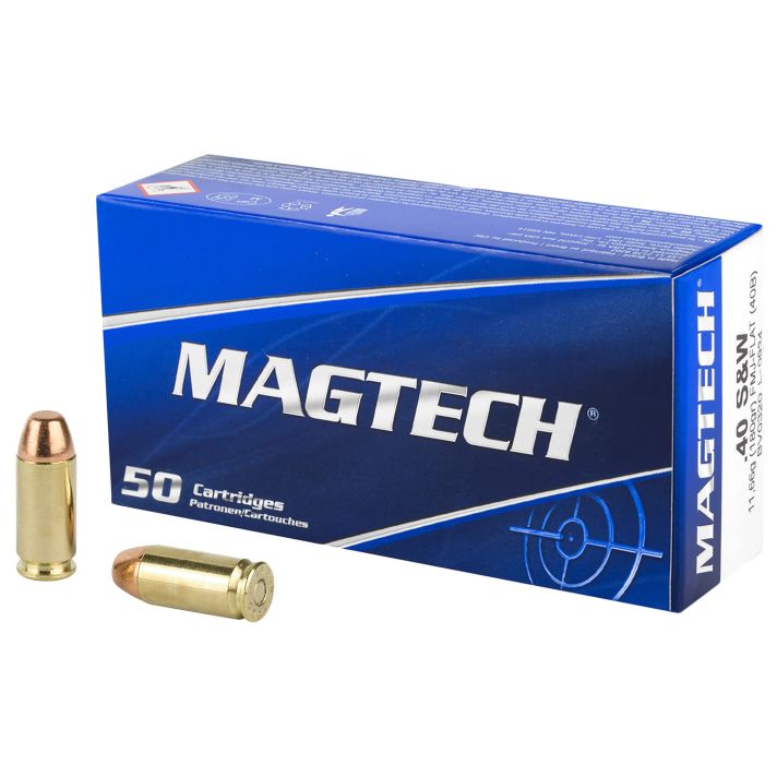 Magtech 40B Range/Training40S&W 180gr Full Metal Jacket Flat Nose 50 Per Box/20 Case