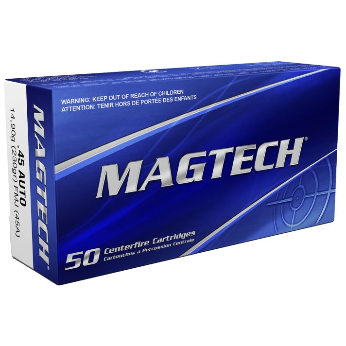 Magtech 45A Range/Training45ACP 230gr Full Metal Jacket 50 Per Box/20 Case