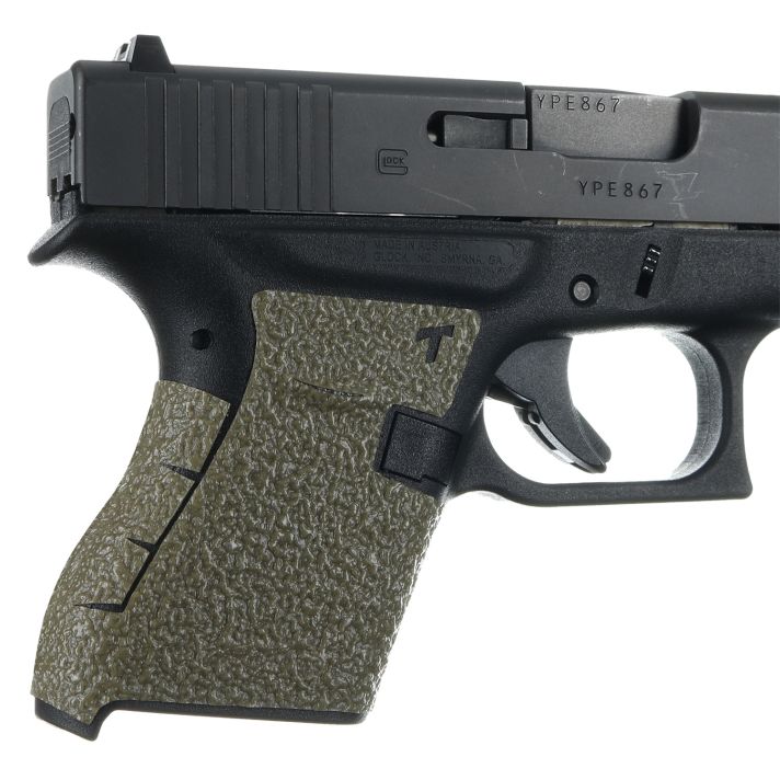 Talon Grips 100M Adhesive GripCompatible w/Glock 43, Moss Textured Rubber