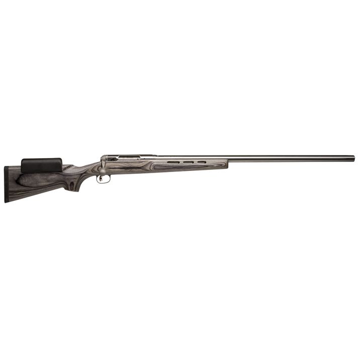 Savage Arms 18154 12 F/TR Full Size 308 Win 1rd 30" Matte Button Rifled Barrel, Matte Stainless Steel Receiver Drilled & Tapped, Satin Gray Fixed Laminate Stock, Right Hand