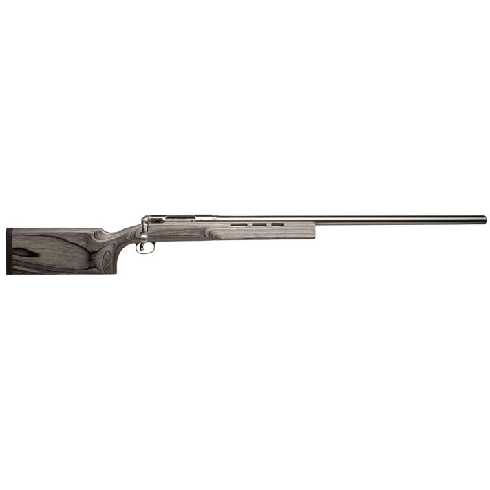 Savage Arms 18155 12 F Class Full Size 6.5x284 Norma 1rd 30" Stainless Heavy Barrel, Matte Stainless Steel Receiver Drilled & Tapped, Satin Gray Fixed Laminate Stock, Right Hand