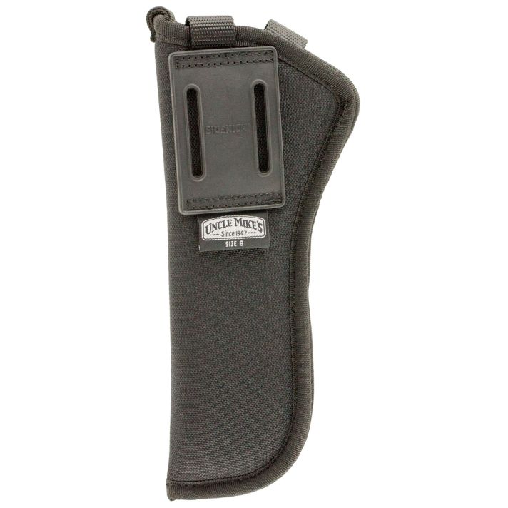 Uncle Mike's 81081 Sidekick Hip Holster OWB Size 08 Black Cordura Belt Loop Fits SA Revolver Fits 5.50-6