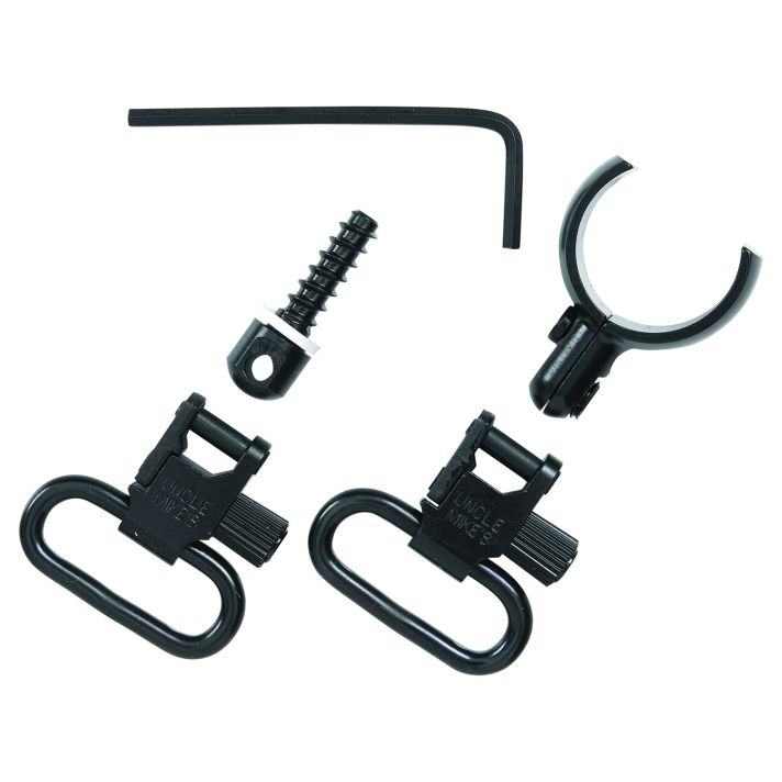 Uncle Mike's 15922 Magnum Band Swivel Set Quick Detach 115 SG-12 Blued 1