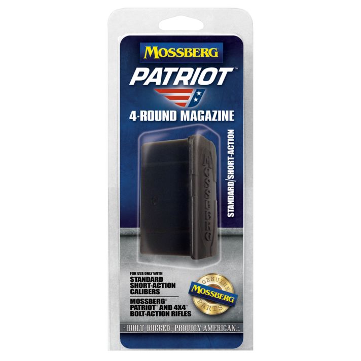 Mossberg 95347 Drop Box Magazine Patriot 5rd 6.5 Creedmoor/308 Win/7mm-08 Rem/243 Win Fits Mossberg 4x4 Short Action Black Polymer