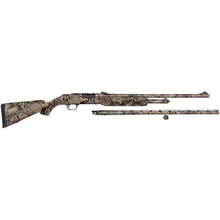 Mossberg 54183 500 Combo 20 Gauge 5+1 3" 26" Overall Mossy Oak Break-Up Country, Vent Rib/24" Slugster Barrels,Fixed Synthetic Stock, Fully Rifled Bore Choke