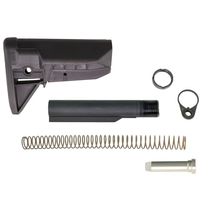 BCM GFSKMOD0SPMD BCMGunfighter Mod 0 Kit Black Synthetic with SOPMOD Widebody Cheekweld for AR-Platform