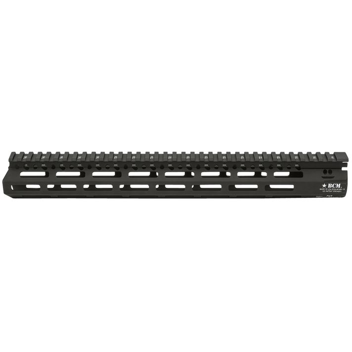 BCM MCMR15556BLK BCMGunfighter MCMR 15" M-LOK, Free-Floating Style Made of Aluminum with Black Anodized Finish for AR-Platform