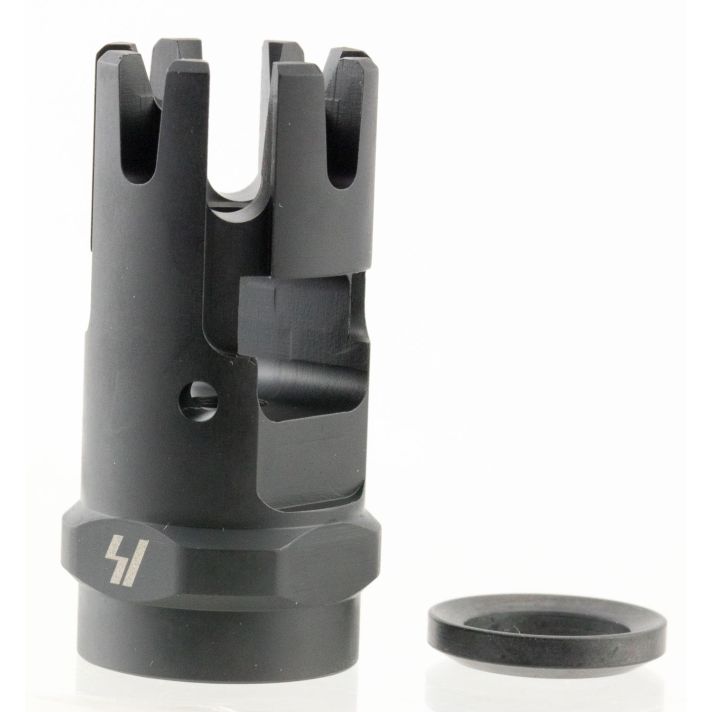 Strike Industries CCCOMP Checkmate Comp Black Steel with 1/2"-28 tpi Threads & 1.87" OAL for 223 Rem, 5.56x45mm NATO AR-Platform