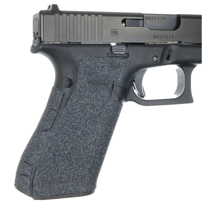 Talon Grips 379G Adhesive GripCompatible w/Glock 17/19x/22/24/31/34/35/37/45/47 Gen5 w/No Backstrap, Black Textured Granulate