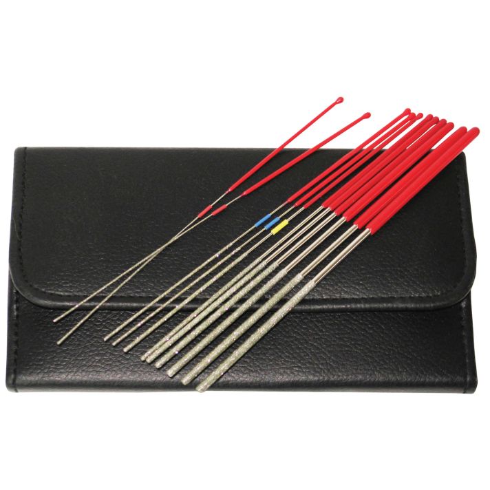 RamRodz 60021 Pro-Series Micro File Diamond Coated 9" Long 12 PK Includes Case