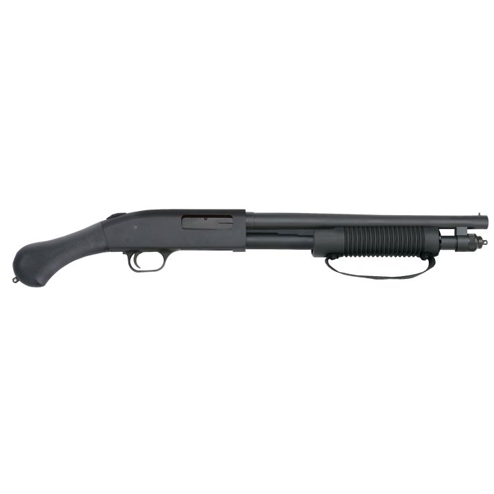 Mossberg 50657 590 Shockwave 20 Gauge Pump 3" 5+1 14.38" Matte Blued Heavy-Walled Barrel, Drilled & Tapped Matte Blued Stainless Steel Receiver, Black Raptor Birdshead Grip