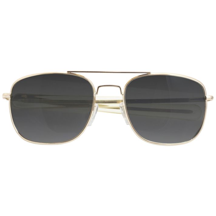 Humvee Adventure Gear HMV52BGOLD SunglassesAdult Gray Lens MIL-PRF-31013 Gold Frame