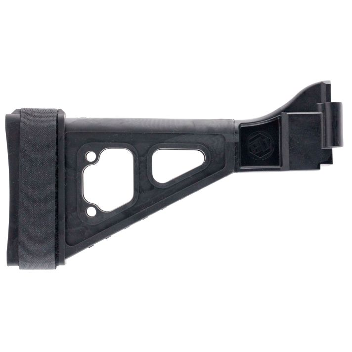 SB Tactical SBT01SB SBTSide Folding Black Synthetic with10.50" OAL & Nylon Strap for H&K UMP, B&T APC (Tube Not Included)
