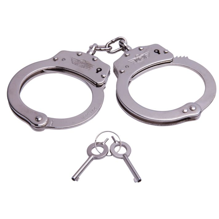 Uzi Accessories UZIHCCS Handcuffs Chain Silver Stainless Steel Includes 2 Keys