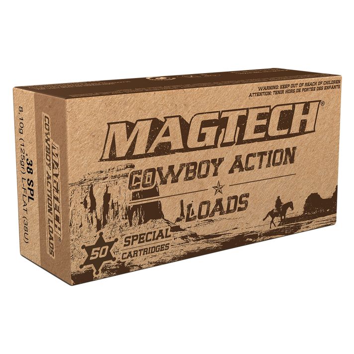 Magtech 38U Cowboy Action38Special 125gr Lead Flat Nose 50 Per Box/20 Case