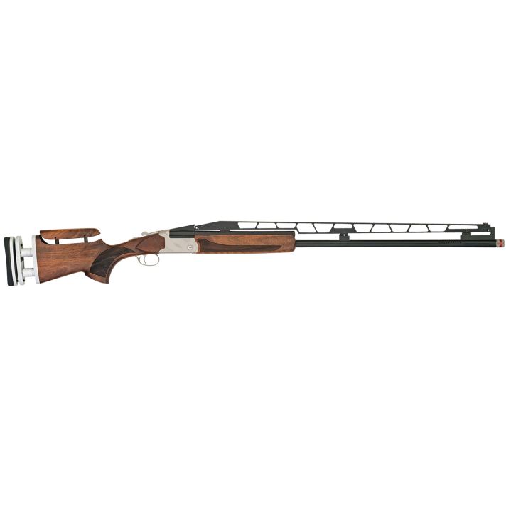 TriStar 35414 TT-15A Unsingle USA 12 Gauge 1rd 2.75" 34" Adjustable Rib Barrel Silver Rec Walnut Fixed with Adjustable Comb Stock Right Hand (Full Size) Includes 3 Extended MobilChoke