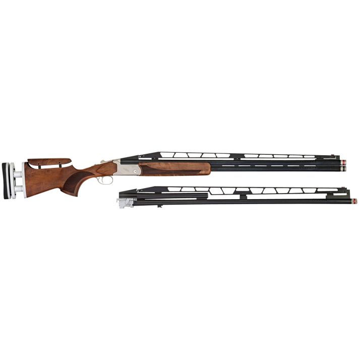 TriStar 35418 TT-15A Combo Trap 12 Gauge Break Open 3" 1rd/2rd 32/34" Blued Vent Rib Chrome-Lined Barrel, Silver Receiver, Walnut Wood Fixed w/Adj Comb Stock, Right Hand