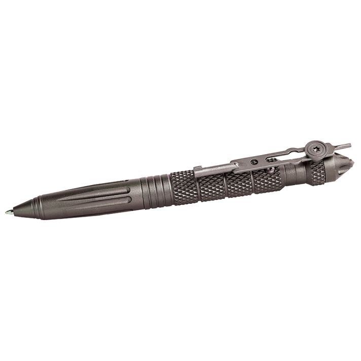 Uzi Accessories UZITACPEN4GM Tactical PenGun Metal Aluminum 6" Features Glass Breaker/Cuff Key