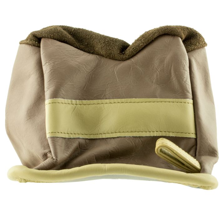 BenchMaster BMALBBME Bench BagMedium Empty Tan Leather Front Bag 6.80 oz