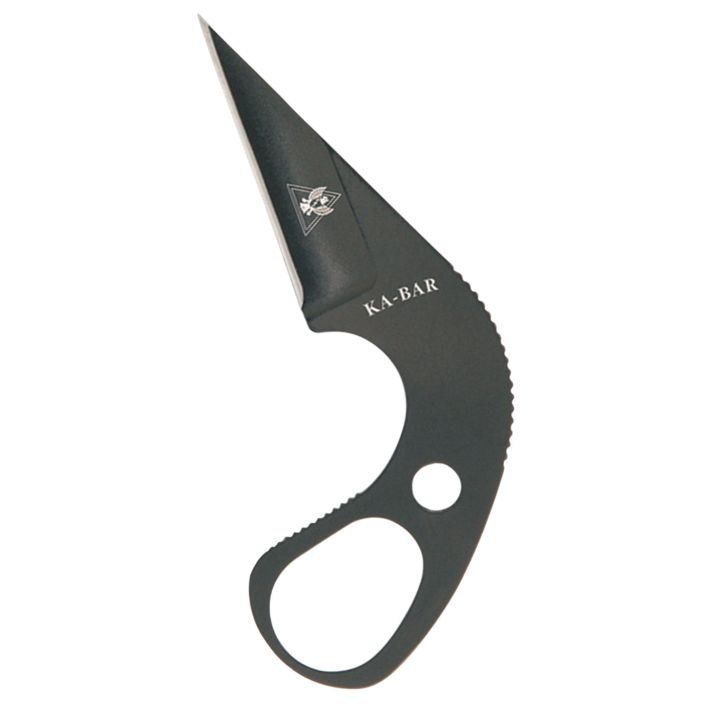 Ka-Bar 1478BP TDI Law Enforcement 1.63" Fixed Drop Point Plain Black 9Cr18MoV SS Blade & Handle, Includes Sheath