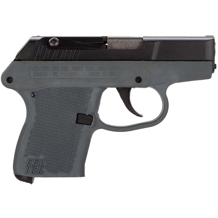 Kel-Tec P32BGRY P-3232 ACP Caliber with 2.68" Barrel, 7+1 Capacity, Gray Finish Aluminum Frame, Serrated Blued Steel Slide & Gray Polymer Grip