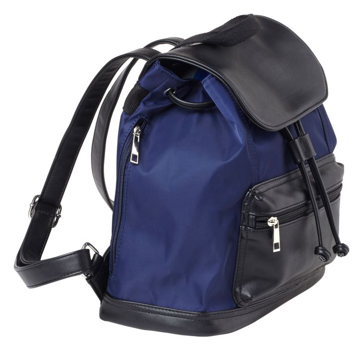 Bulldog BDP065 Backpack Style Purse w/Holster Leather Navy w/Black Accents