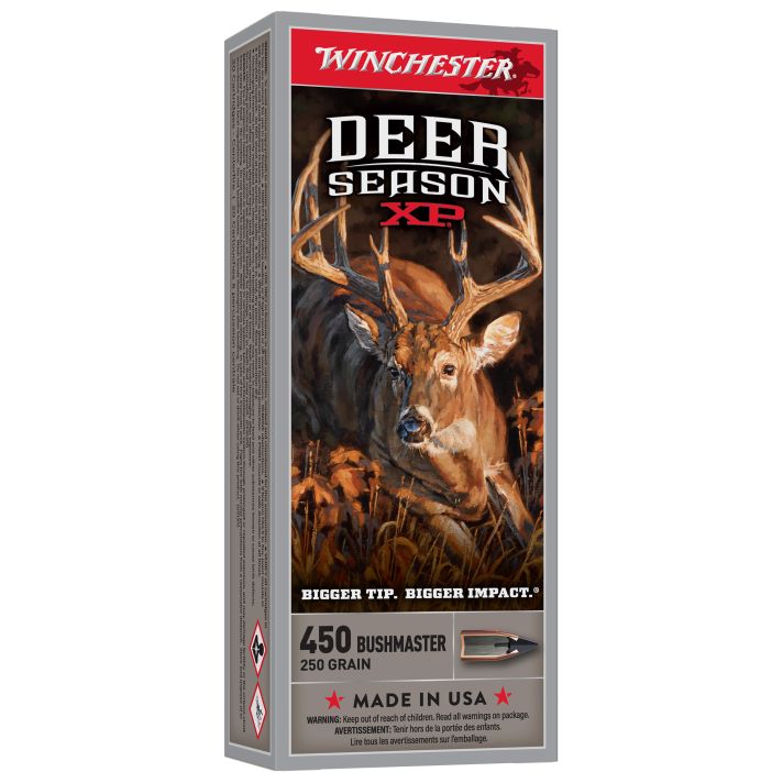 Winchester Ammo X450DS Deer Season XP 450Bushmaster 250gr Extreme Point 20 Per Box/10 Case
