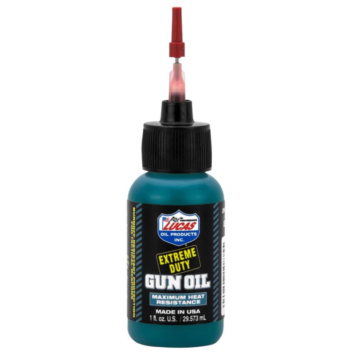 Lucas Oil 10875 Extreme Duty Gun Oil Against Heat, Friction, Wear 1 oz Squeeze Bottle