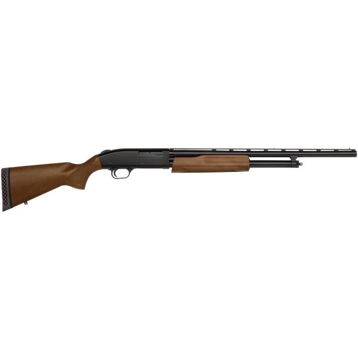 Mossberg 54132 500 Bantam Youth 20 Gauge Pump 3" 5+1 22" Blued Vent Rib Barrel, Blued Steel Receiver, Fixed Hardwood Stock, Right Hand, Accu-Set Chokes