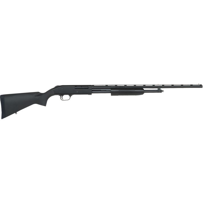 Mossberg 50112 500 Bantam Youth 410 Gauge Pump 3" 5+1 24" Blued Vent Rib Barrel, Blued Steel Receiver, Fixed Black Synthetic Stock, Right Hand, Fixed Full Choke