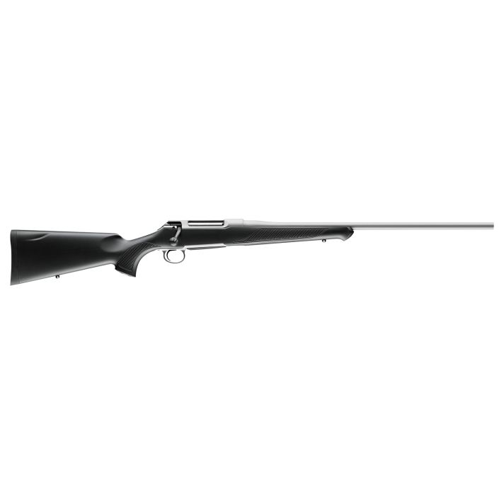 Sauer S1SX300 100 Silver XT 300 Win Mag Caliber with 4+1 Capacity, 24" Barrel, Stainless Cerakote Metal Finish & Black Fixed Ergo Max Stock Right Hand (Full Size)