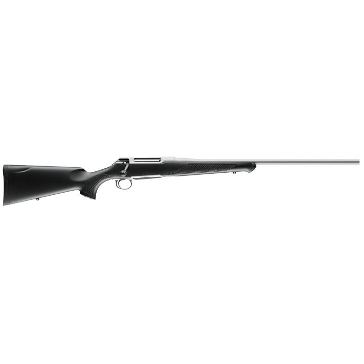 Sauer S1SX655 100 Silver XT 6.5x55 Swedish Caliber with 5+1 Capacity, 22" Barrel, Stainless Cerakote Metal Finish & Black Fixed Ergo Max Stock Right Hand (Full Size)