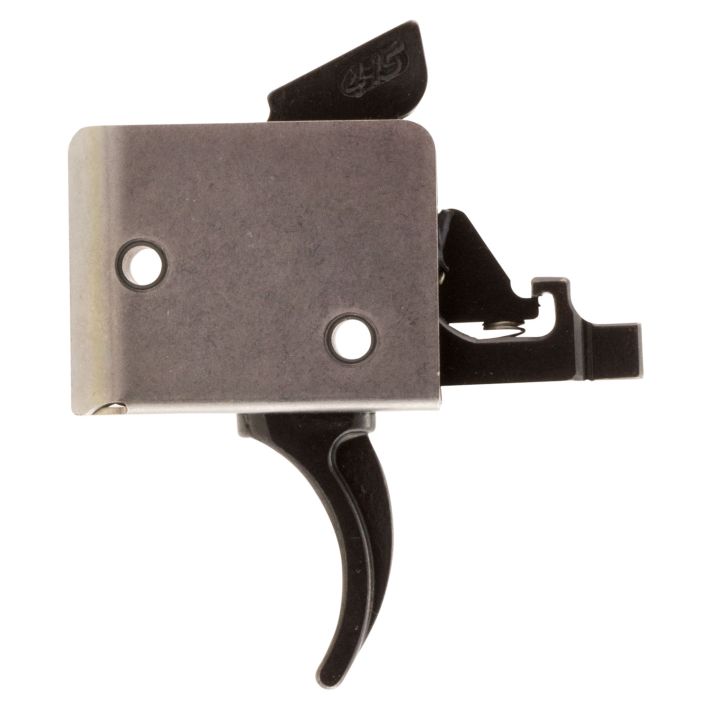 CMC Triggers 92502 Drop-InTwo-Stage Curved Trigger w/ 2 lbs Draw Weight & Black/Silver Finish