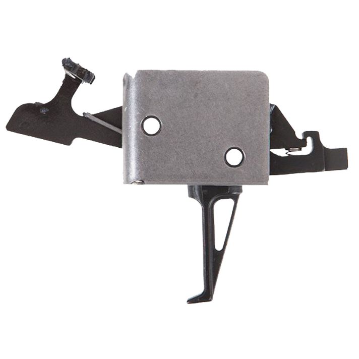 CMC Triggers 92504 Drop-InTwo-Stage Flat Trigger w/ 2 lbs Draw Weight & Black/Silver Finish