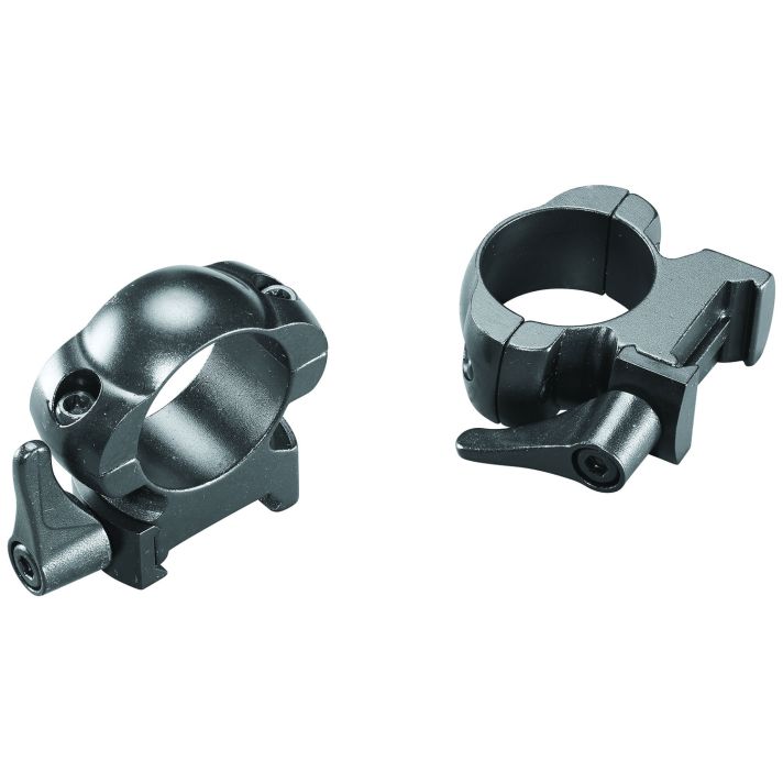 Weaver Mounts 49326 Lever LokMatte Black 1" High