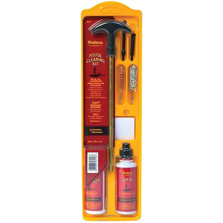 Outers 46410 Brass Rod Universal Pistol Kit Universal Pistol, Includes Reusable Clamshell for Storage