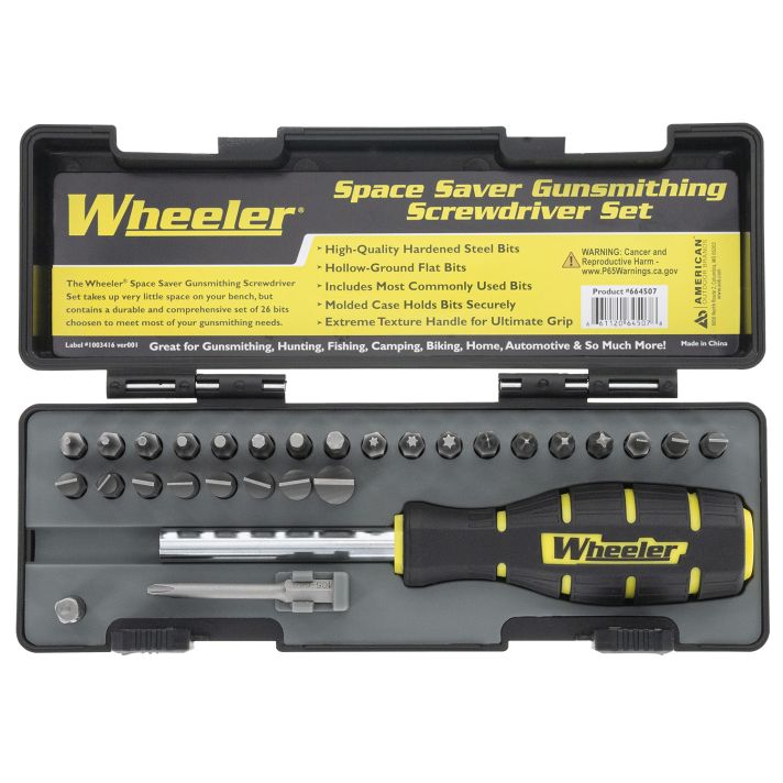 Wheeler 664507 Space-Saver Screwdriver Set Gray Steel 26 Pieces