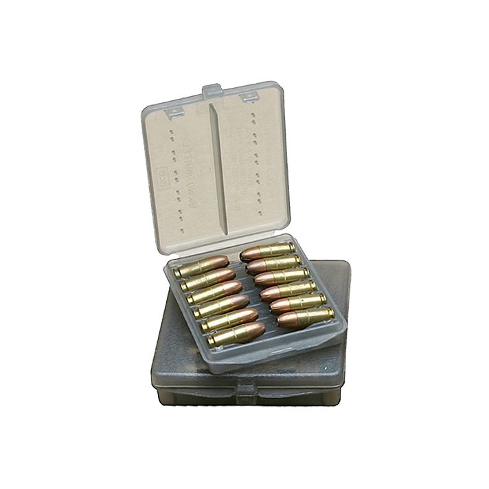 MTM Case-Gard W184541 Ammo WalletHandgun 45 ACP 18rd Clear Smoke Polymer