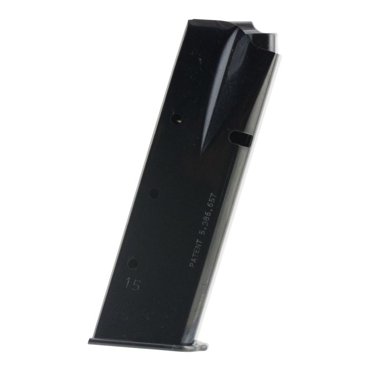 Mec-Gar MGBRHP15B StandardBlued Detachable 15rd 9mm Luger for Browning Hi-Power/Springfield SA-35