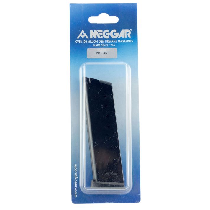Mec-Gar MGCG4508BPF Standard8rd 45 ACP Fits 1911 Government Blued Carbon Steel
