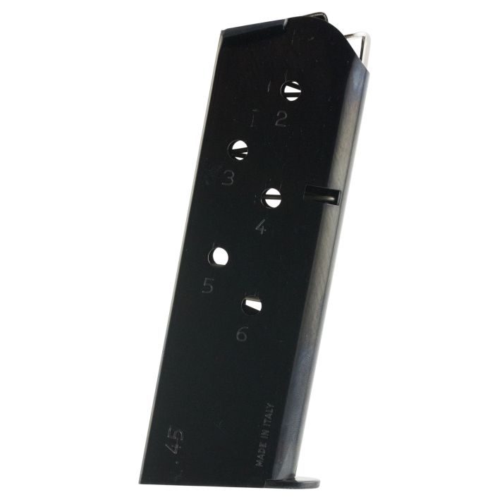 Mec-Gar MGCO4506B StandardBlued Detachable 6rd 45 ACP for 1911 Officer