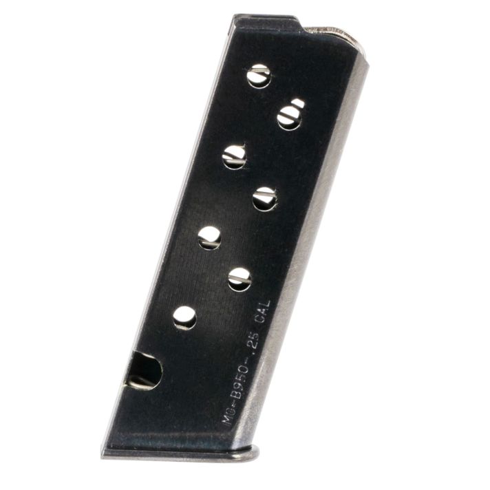 Mec-Gar MGPB95008 OEMBlued Detachable 8rd 25 ACP for Beretta 950 Jetfire