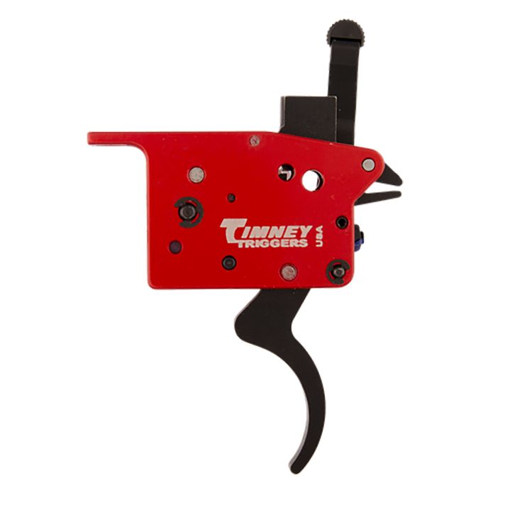 Timney Triggers 307 Featherweight DeluxeBlack/Red Curved Trigger 3 lbs Draw Weight Fits Mosin-Nagant