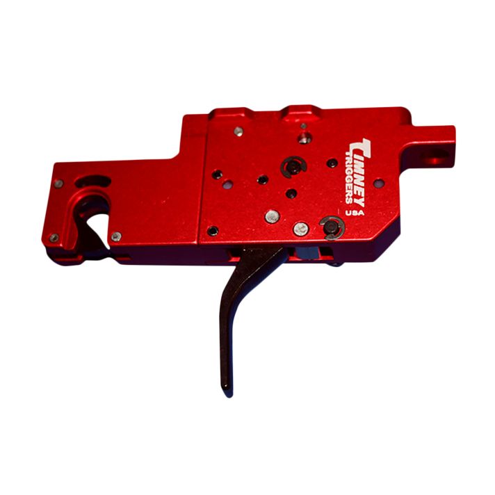 Timney Triggers 650ST RPRTwo-Stage Straight Trigger with 8 oz/1 lb Draw Weight & Black/Red Finish for Ruger Precision