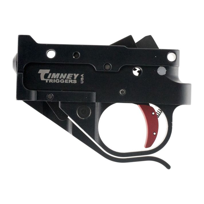 Timney Triggers 10222C Replacement TriggerSingle-Stage Curved Trigger with 2.75 lbs Draw Weight & Black/Red Finish for Ruger 10/22