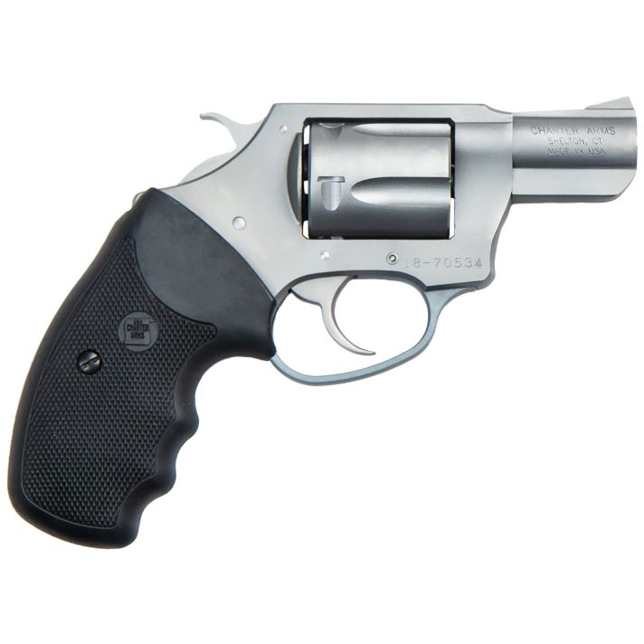 Charter Arms 73220 UndercoveretteSmall 32 H&R Mag, 6 Shot 2" Matte Stainless Steel Barrel & Cylinder, Matte Stainless Aluminum Frame w/Black Finger Grooved Rubber Grip, Exposed Hammer