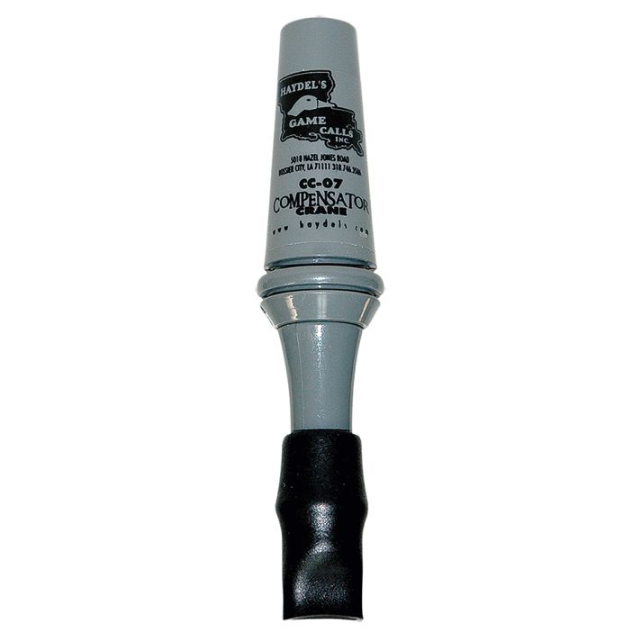 Haydel's Game Calls CC07 Compensator Sandhill Crane Crane Species Single Reed Open Call Gray Plastic