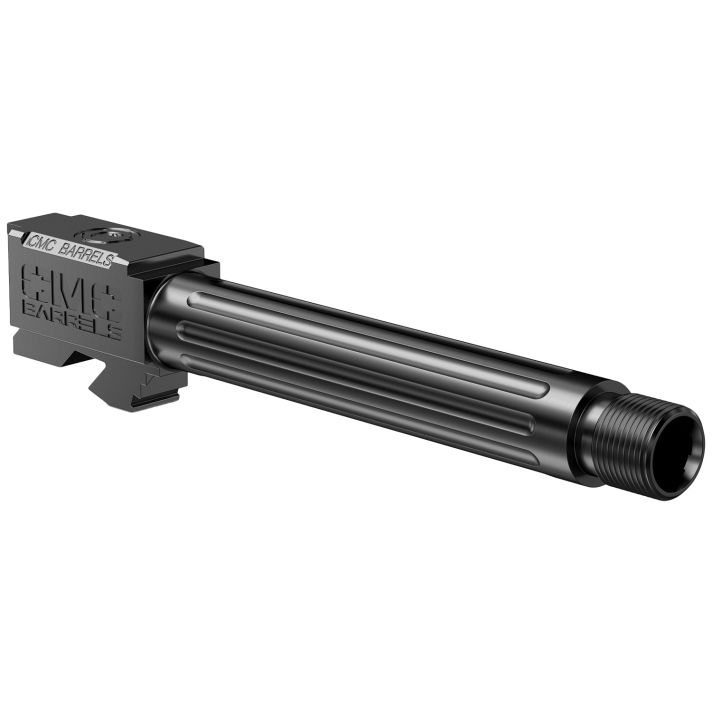 CMC Triggers 75511 Match PrecisionCompatible w/Glock 17 Gen3-4 9mm Luger 4.48" Black DLC Stainless Steel Fluted/Match Grade/Threaded Barrel