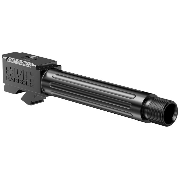 CMC Triggers 75521 Match PrecisionCompatible w/Glock 19 Gen3-4 9mm Luger 4.01" Black DLC Stainless Steel Fluted/Match Grade/Threaded Barrel