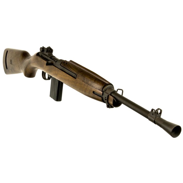 Inland MFG ILM170 M1 Jungle Carbine30 Carbine 15+1 16.25" Threaded Barrel w/Conical Flash Hider, Black Metal Finish, Round Bolt, Walnut Stock